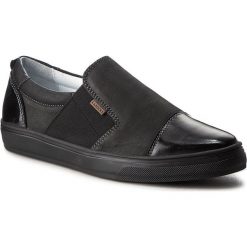 Półbuty LASOCKI WI12-MILLY-05. Czarne półbuty damskie Lasocki, bez wzorów, z materiału, bez obcasa. Za 139.99 zł.