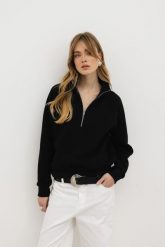 BLUZA VIKI CZARNA L - Flawless. Czarne bluzy bez kaptura damskie Flawless, l, z bawełny. Za 349.00 zł.