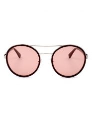 Longchamp Damskie okulary przeciwsłoneczne w kolorze srebrno-brązowo-jasnoróżowym rozmiar: 55. Brązowe okulary przeciwsłoneczne damskie Longchamp. Za 241.56 zł.