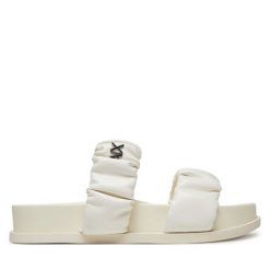Klapki Armani Exchange. Klapki damskie Armani Exchange, bez wzorów, bez obcasa. Za 609.99 zł.
