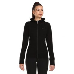 Bluza damska Kilpi Wolie. Czarne bluzy bez kaptura damskie Kilpi, s, z wełny. Za 427.22 zł.