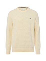 Gant Sweter z dzianiny Kobiety Bawełna żółty, XXL. Żółte swetry klasyczne damskie Gant, xxl, z bawełny, bez kołnierzyka. Za 479.95 zł.