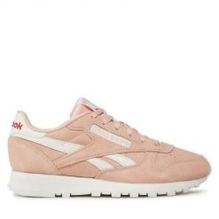 Buty do chodzenia damskie Reebok Classic Leather. Czerwone buty sportowe na co dzień damskie Reebok, bez wzorów, z materiału, trekkingowe, reebok classic. Za 373.00 zł.