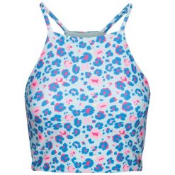 Damski / Damski Top Kąpielowy Harlow W Panterkę. Zielone topy sportowe damskie Trespass, m, w abstrakcyjne wzory, z elastanu, bez ramiączek. Za 97.99 zł.