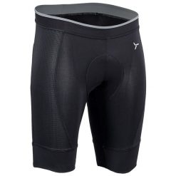 Spodenki rowerowe męskie Silvini FORTORE MP1003 z wkładką Coolmax. Czarne szorty sportowe męskie Silvini, m, z elastanu, rowerowe. Za 159.99 zł.