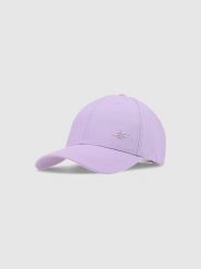 4F Czapka z daszkiem strapback uniseks - fioletowa L/XL. Fioletowe czapki z daszkiem damskie 4f, bez wzorów, z bawełny. W wyprzedaży za 39.99 zł.