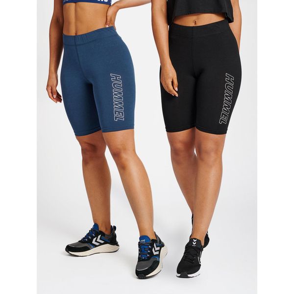 Szorty damskie Hummel TE Maja (x2). Czarne szorty damskie HUMMEL, bez wzorów, z dżerseju, sportowe. Za 200.50 zł.
