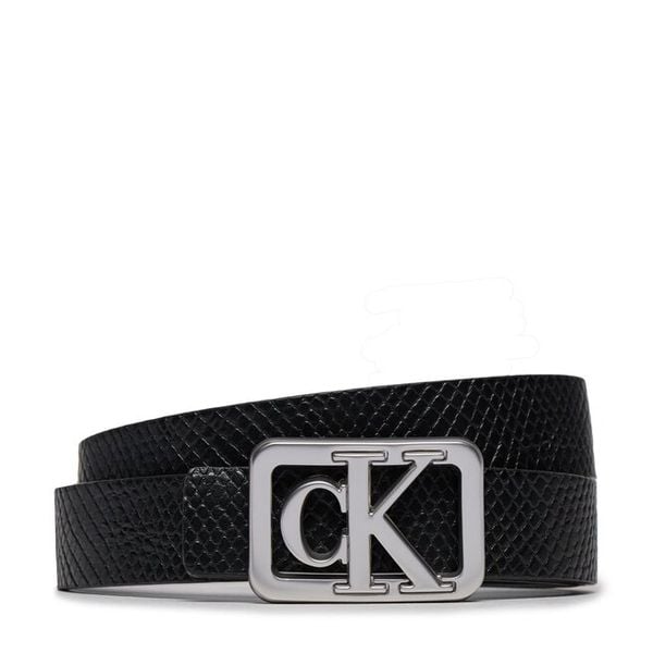 Pasek Damski Calvin Klein Jeans. Czarne paski damskie Calvin Klein Jeans, bez wzorów, z jeansu. Za 169.99 zł.
