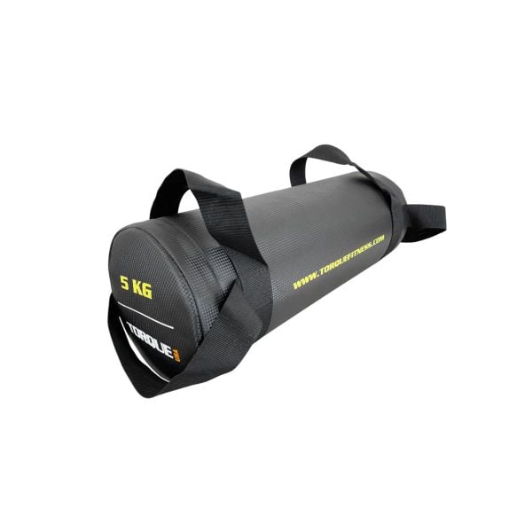 Torba worek do ćwiczeń fitness z USA - 5 kg. Szare torebki klasyczne damskie TORQUE USA, bez wzorów, z nylonu, bez dodatków. Za 302.45 zł.