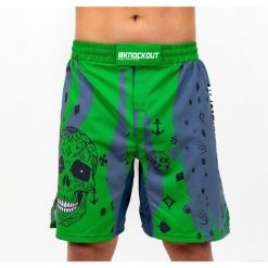 MMA Knockout Skull Szorty. Zielone szorty męskie KNOCKOUT, bez wzorów, sportowe. Za 119.03 zł.