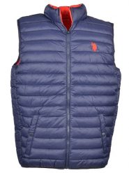 U.S. Polo Assn. Kamizelka pikowana w kolorze granatowym rozmiar: M. Niebieskie kamizelki męskie U.S. Polo Assn., m. Za 174.43 zł.