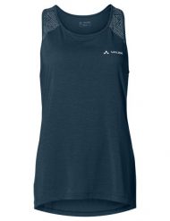 Top damski VAUDE Sveit III. Niebieskie topy sportowe damskie Vaude, bez wzorów, z poliesteru, bez ramiączek. Za 226.00 zł.