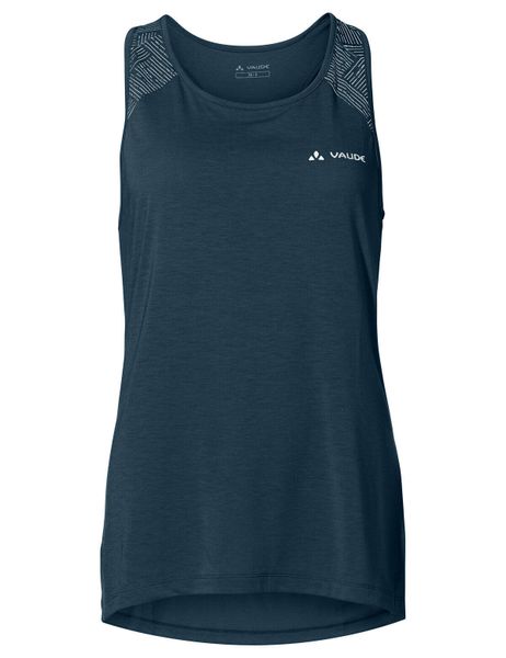 Top damski VAUDE Sveit III. Niebieskie topy sportowe damskie Vaude, bez wzorów, z poliesteru, bez ramiączek. Za 226.00 zł.