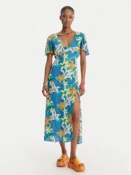 Billabong Sukienka letnia Jet Set EBJWD00134 Niebieski Regular Fit. Niebieskie sukienki damskie Billabong, na lato, xl, bez wzorów, z wiskozy, bez kołnierzyka, bez ramiączek. Za 339.99 zł.