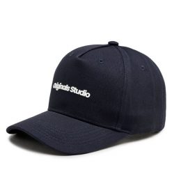 Czapka z daszkiem Jack & Jones. Niebieskie czapki męskie Jack & Jones, bez wzorów. Za 69.99 zł.