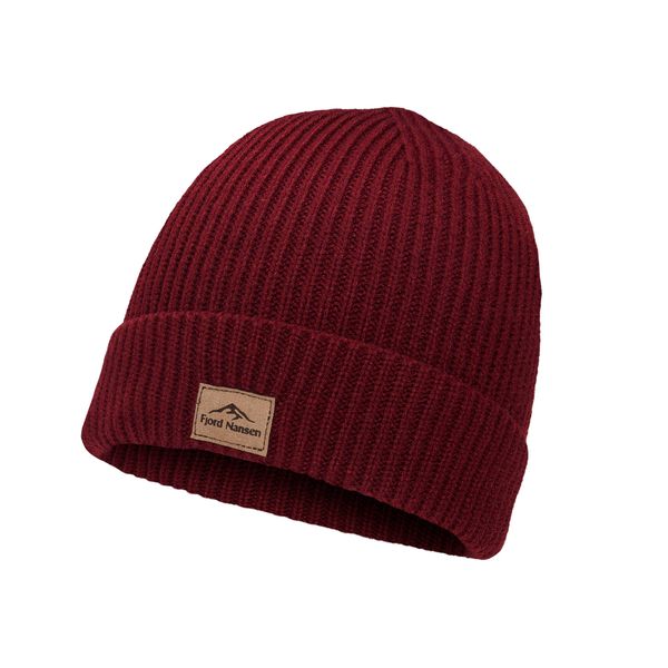 Czapka Beanie Unisex Fjord Nansen Hygge. Brązowe czapki męskie FJORD NANSEN, bez wzorów, z dzianiny, sportowe. Za 59.49 zł.