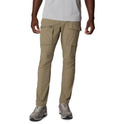 Spodnie turystyczne męskie Columbia Maxtrail Lite. Zielone spodnie materiałowe męskie Columbia, bez wzorów, z elastanu, sportowe. Za 427.00 zł.