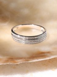 DIAMANTA Złoty pierścionek "Athéna" z diamentami rozmiar: 56. Szare pierścionki damskie DIAMANTA, z diamentem, złote. Za 1,342.62 zł.