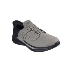 Buty sportowe Sneakersy męskie, Slip-Ins: Slade - Macklin. Szare buty sportowe na co dzień męskie Skechers, bez zapięcia, trekkingowe. Za 329.99 zł.
