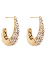 Guess Kolczyki JUBE06 429JW Złoty. Żółte kolczyki damskie Guess, ze stali. Za 279.99 zł.