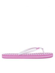 Kappa Japonki 351C23W Pink Fuchsia - White Kolorowy. Białe klapki damskie Kappa, bez wzorów, z materiału, bez obcasa. Za 49.99 zł.