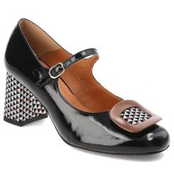 Czarne Czółenka Armodo Eleganckie Obuwie Damskie Na Obcasie. Czarne czółenka damskie Armodo, bez wzorów, ze skóry, bez obcasa, na koturnie. Za 339.00 zł.