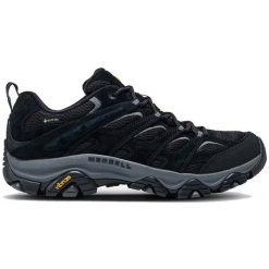 Buty turystyczne męskie Merrell Moab 3 GTX. Czarne buty trekkingowe męskie MERRELL, z gore-texu, bez zapięcia, trekkingowe, gore-tex. Za 649.00 zł.
