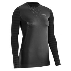 Koszulka do biegania Ultralight z długim rękawem CEP damska. Czarne t-shirty damskie CEP, l, bez wzorów, bez kołnierzyka. Za 219.00 zł.