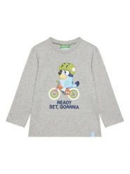 United Colors Of Benetton Bluzka 3I1XG10KH Szary Regular Fit. Szare t-shirty chłopięce United Colors Of Benetton, bez wzorów, z bawełny, bez ramiączek. Za 69.99 zł.