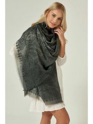 Lucky Bees Szal w kolorze antracytowo-beżowym - 180 x 90 cm rozmiar: onesize. Brązowe szaliki i kominy damskie Lucky Bees, bez wzorów, z materiału. Za 122.38 zł.