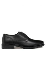 Geox Półbuty U Walk Pleasure F U46H8A 00043 C9999 Czarny. Czarne buty wizytowe męskie Geox, ze skóry, bez zapięcia. Za 399.99 zł.