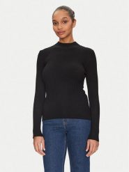 Morgan Sweter 251-MLACY Czarny Slim Fit. Czarne swetry klasyczne damskie Morgan, l, z syntetyku, bez kołnierzyka. Za 129.99 zł.