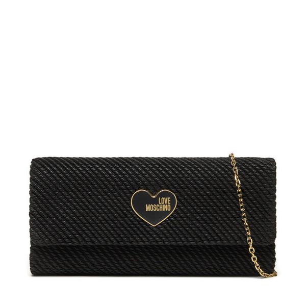 Torebka LOVE MOSCHINO. Czarne torebki klasyczne damskie Love Moschino, bez wzorów, wizytowe, bez kołnierzyka, bez ramiączek. Za 719.99 zł.