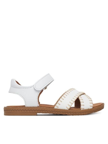 Primigi Sandały 7889522 M Biały. Białe sandały dziewczęce Primigi, ze skóry, bez zapięcia. Za 199.99 zł.