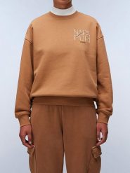 Napapijri Bluza w kolorze jasnobrązowym rozmiar: M. Brązowe bluzy bez kaptura damskie Napapijri, m. Za 153.71 zł.