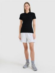 4F Spodenki dresowe damskie - szare L. Szare szorty damskie 4f, bez wzorów, z bawełny, sportowe. Za 79.99 zł.