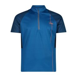 Koszulka męska turystyczna CMP 35N6847. Niebieskie t-shirty sportowe męskie CMP, l, z materiału, bez ramiączek, na fitness i siłownię. Za 124.99 zł.