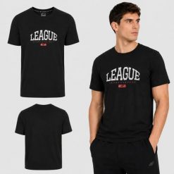 T-SHIRT MĘSKI 4F KOSZULKA SPORTOWA Z NADRUKIEM BAWEŁNIANA L M3326 SS26. Czerwone t-shirty sportowe męskie 4f, l, z bawełny, bez ramiączek, na fitness i siłownię. Za 181.97 zł.