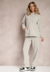 Beżowy 2-częściowy Komplet Ocieplany z Bluzą i Spodniami Enchante. Brązowe bluzy z kapturem damskie Renee, l, z dresówki. Za 84.99 zł.