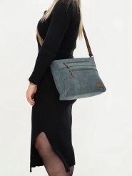 Beagles Torebka "Brunete" w kolorze niebieskim - 30 x 24 x 8 cm rozmiar: onesize. Niebieskie torebki klasyczne damskie Beagles, bez wzorów, z materiału, bez dodatków. Za 82.95 zł.