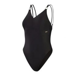 Damski kostium kąpielowy 1-częściowy Speedo Strappy. Czarne stroje jednoczęściowe damskie Speedo, l, bez wzorów. Za 279.25 zł.