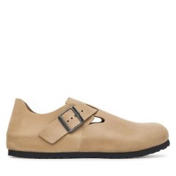 Półbuty Birkenstock. Brązowe półbuty męskie Birkenstock, bez zapięcia. Za 719.99 zł.