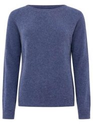 Zwillingsherz Kaszmirowy sweter w kolorze niebieskim rozmiar: S. Niebieskie swetry klasyczne damskie Zwillingsherz, s, z kaszmiru, bez kołnierzyka. Za 335.02 zł.