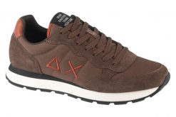 Buty sportowe Sneakersy męskie, Tom Solid. Niebieskie buty sportowe na co dzień męskie SUN68, z materiału, bez zapięcia, trekkingowe. Za 399.99 zł.