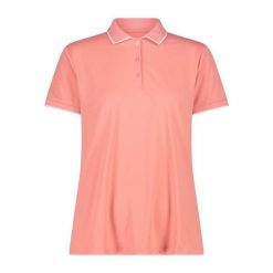 Damska koszulka polo CMP. Niebieskie topy sportowe damskie CMP, na lato, xs, bez wzorów, z materiału, bez ramiączek. Za 217.50 zł.