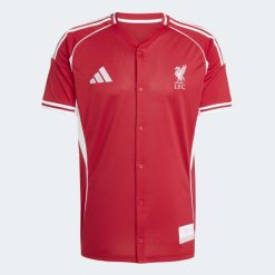 Koszulka Liverpool FC US Pack. Czerwone t-shirty sportowe męskie Adidas, bez ramiączek, do piłki nożnej. Za 349.00 zł.