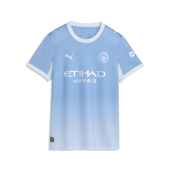 Damska koszulka domowa Manchester City 26/27 PUMA. Niebieskie t-shirty damskie Puma, l, bez wzorów, z materiału, bez kołnierzyka. Za 429.00 zł.