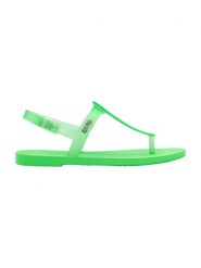 Melissa Sandały w kolorze zielonym rozmiar: 35/36. Zielone sandały damskie Melissa, bez wzorów, bez obcasa. Za 85.95 zł.