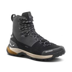 Buty trekkingowe Salewa Puez Winter Mid Ptx. Czarne buty trekkingowe męskie Salewa, na zimę, z materiału, bez zapięcia, trekkingowe, primaloft. Za 912.50 zł.