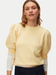 Vero Moda Sweter Doffy 10278313 Żółty Regular Fit. Żółte swetry klasyczne damskie Vero Moda, xs, z syntetyku, bez kołnierzyka. Za 109.99 zł.